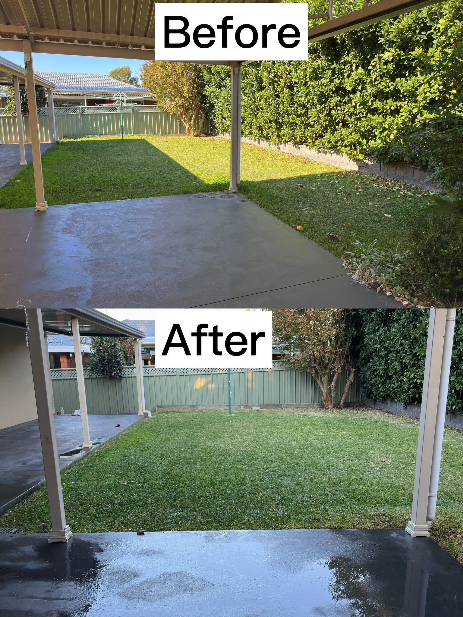 Driveway and pathway deep blast restoration in Baulkham Hills by WestClean